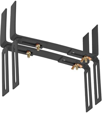 BigDean 2 Blumenkastenhalter anthrazit Standard H-Form Balkonkastenhalter