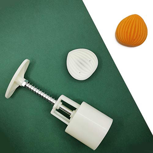 Kakstämpel månkaksform stämpel, kakpress medelhöst gör-det-själv dekoration press kakmått form runda kakmått set fondant kakdekoration (Shell, Special)