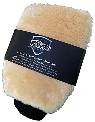 Topteck Signature Guanto in Lana d’agnello per il lavaggio dell’auto antigraffio (OFFERTA E PREZZI INTRODUTTIVI!)