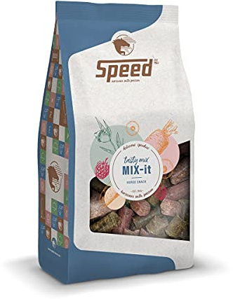 Speed Delicious speedies Mélange de friandises pour Chevaux et poneys, Trio de Saveurs polyvalentes, Meilleurs ingrédients, Simple Pratique (1 kg)
