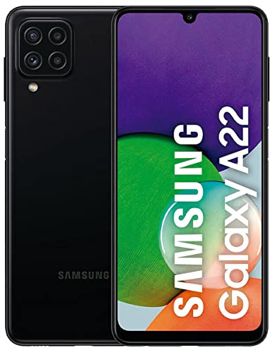 Samsung Smartphone Galaxy A22 sans contrat Téléphone Portable Android 6,4 Pouces 64 Go Mobile Noir