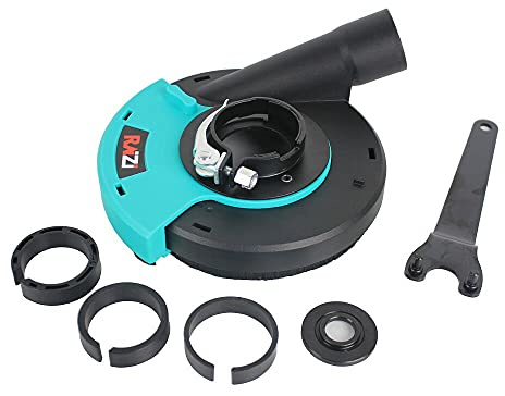 Raizi 125 mm Universal Absaughaube für Winkelschleifer Staubschutz für Handwinkelschleifer