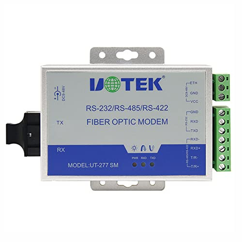 UOTEK Convertisseur série vers fibre optique RS-232 RS-422 RS-485 vers modem fibre optique RS422 RS485 RS232 UT-277SM-ST