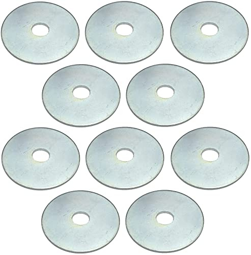 AERZETIX - C49694 - Juego de 10 arandelas de carrocería planas anchas - M6 Ø6.4x30x1.5mm - en acero galvanizado