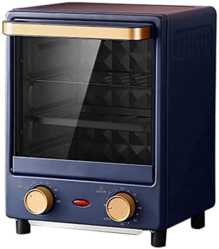 CAZARU Horno eléctrico de sobremesa 12L Pequeña máquina Vertical para Hornear Pan Capacidad 60 Minutos Temporizador 100-200 ° C Control de Temperatura Utensilios de Cocina