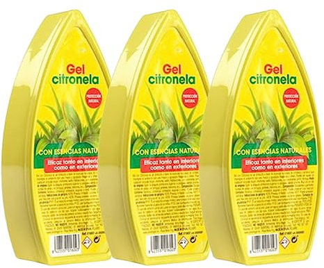 PLUS HOME Ambientador de Gel CLASSIC Larga duración, frescor para la casa,habitación,Armario,etc CITRONELA