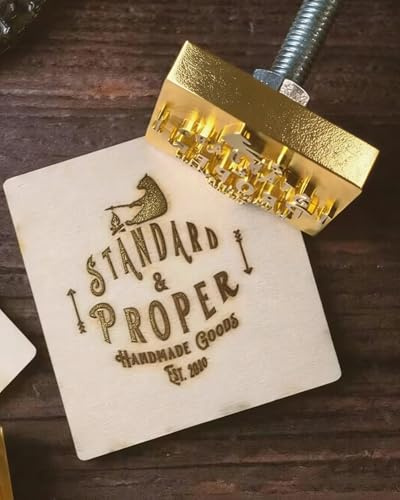 Branding Eisen Custom Metall Stempel für Holz, Fleisch, Papier, Kunststoff (2,5 x 2,5 cm)
