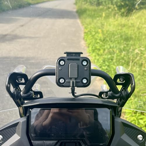 Soporte de montaje para navegación de motocicleta para Garmin Zumo XT, XT2, patrón AMPS | Pancake | 12 mm