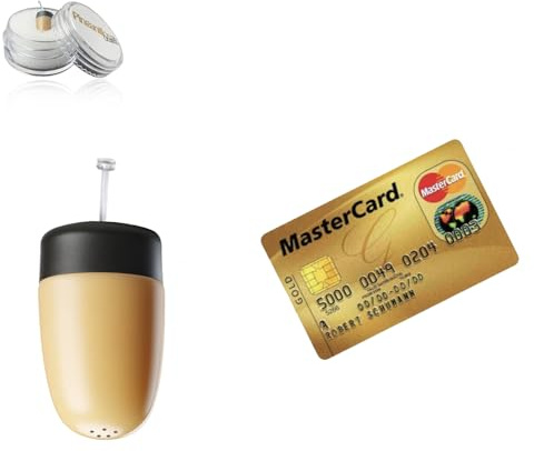 Supermini Auricolare spia invisibile senza fili con scheda SIM formato carta di credito