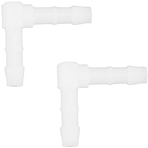 cyclingcolors 2x raccord de durite droit en L diamètre 4mm connecteur tube tuyau carburant essence tracteur tondeuse voiture