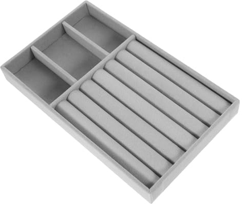 PartyKindom Plateau Organisateur De Bijoux Empilable Inserts Pour Tiroir Présentoir à Bijoux Pour Ranger Colliers Et Bracelets