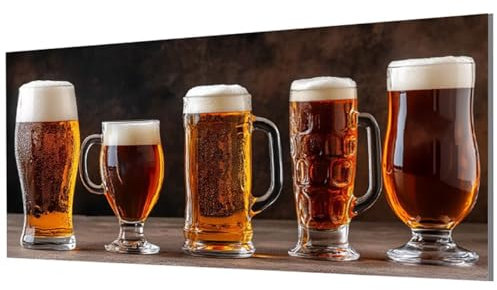 Pintar por Numeros Adultos Cerveza, Pintura por Numeros Taza, Paint by Numbers con Pinceles y Pigmento Acrílico DIY Kit Manualidades Adultos para Decoración Hogar Regalo 60x120cm Sin Marco Model-0457