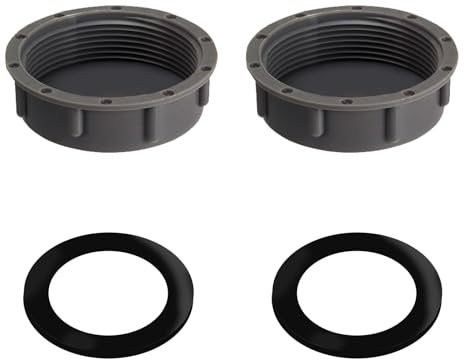 4 Pcs Sink Blanking Cap,Pipe Kitchen Waste Plug Screw Sealing Ring Tap Thread Trap Fitting Washer Water Plastic Pool Entry Caps Replacement Push Fit Grey 56mm,for Pressure Washers Washing Machine