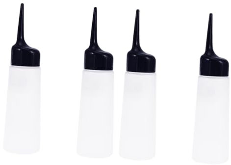 Homoyoyo 4pcs Large Capacity Plastic Hair Salon Container Refillable Spray Shampoo Bottle for Hairdressing Cleaning Tool Use at Salon Shop Home