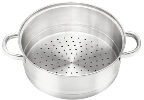 levitantes Vaporera Inoxidable 18/10 de 20 cm, Ideal para cocinar al Vapor, conservar nutrientes y Preparar Verduras y Pescados.