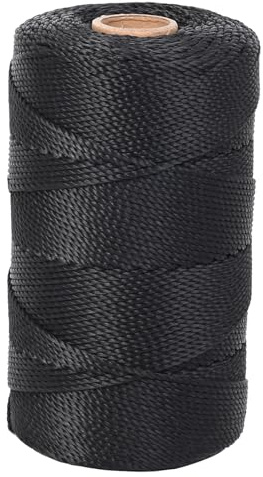 Nylonschnur, 305 m, 2 mm, UV-beständig, gedreht, Allzweckschnur, schwer | Floristik, Verpackung, Camping, Outdoor, Netz, Zuhause, Basteln, DIY-Reparatur, Spanngurt, Garten, Tomaten, Wandern, Perlen