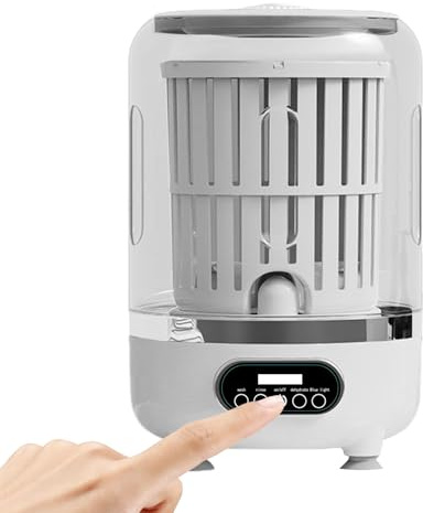 Waschmaschine Für Unterwäsche,Wiederaufladbar 3 Liter Mit Drehkorb | Reise Kleine Waschmaschine für BHs - Für Reise Camping Badezimmer Babykleidung Socken T-Shirts Unterhosen