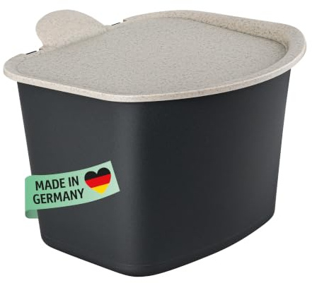 Koziol BIBO Biomülleimer 3 l mit Deckel Küchenabfalleimer Komposteimer | robust, langlebig, kompakt, spülmaschinengeeignet, Made in Germany
