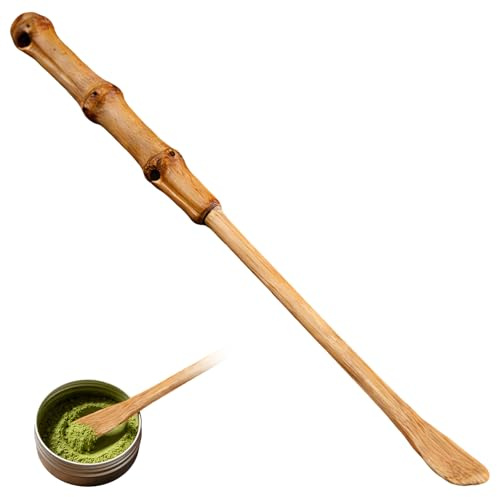EUYKQNOI Cuchara de té Matcha de bambú Herramientas Cuchara Teaware Tea Ceremony Utensilios Accesorios Nice and Attractive 18 cm