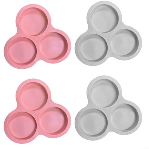 Stampo in silicone per friggitrice ad aria, stampo antiaderente per uova, pancake, muffin, cupcake, piccoli hamburger (4)
