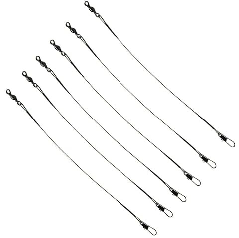 Línea de Líder de Acero Inoxidable Antienrollamiento de Pesca 20cm