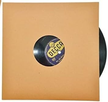Copertine cartoncino per Vinile 78 GIRI & 10 pollici colore Avana - Qtà 25 pz