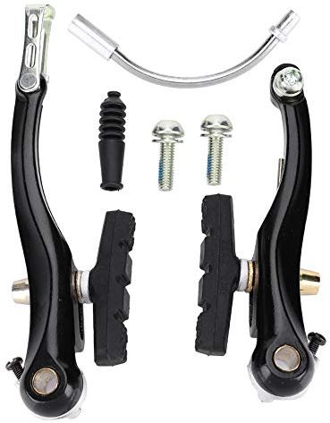 Dilwe Fahrrad V Bremse Set, 1 Paar Aluminiumlegierung Fahrrad V Form Mechanische Dual Pivot Bremse Set Radfahren Ersatzteile Zubeh?r f¨¹r Felgenbremse Felgenbremse Set