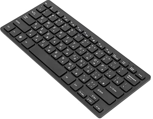 Clavier de Jeu Filaire, Clavier D'ordinateur Mécanique, Clavier D'ordinateur Mini Compact USB Filaire 78 Touches, Clavier de Sensation Mécanique Ergonomique Ultra-mince pour Ordinateurs(russe)