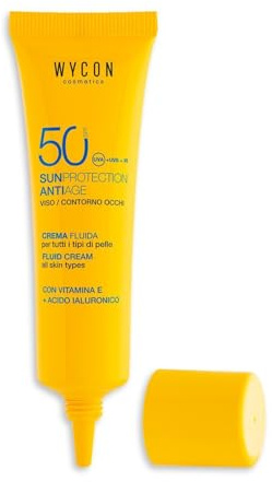 WYCON cosmetics Crema solar para contorno de ojos, protector solar para contorno de ojos, SPF 50