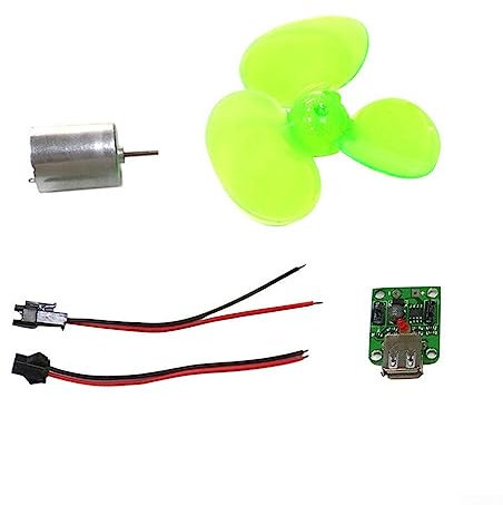 Generador de electricidad eólica, Mini aerogeneradores kits de modelo, DIY Enseñanza Ciencia Educación Experimento Modelo DC Motor Cuchillas
