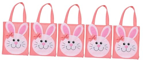 Gatuida 5St Kaninchen-Einkaufstasche Geschenktüten zu Ostern osterparty gefallen das Snack-Taschen Partyzubehör dekorative Geschenktüten Tragetasche Filztasche Geschenktasche