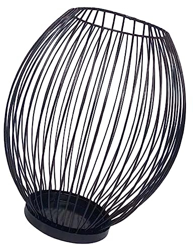 Ciieeo Schwarze Außenlaterne schmiedeeiserner Kerzenständer Türdekoration Wohnkultur hochzeitsdeko Kamindekor Ornament Kerzenhalter Jahrgang Dekorationen Kunsthandwerk Vase Leuchter