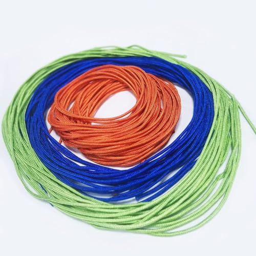 YOSTAR Diabolo Schnur Packung 12, 60 Inch (1.5m) Profi Diabolo Schnüre, Aus Hochwertigem Nylon, Passend für Jeden Diabolo, Inklusive 3 Farben Blau, Grün, Orange