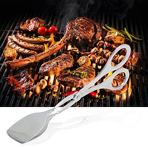 Stainless Steel Buffet Food Tongs BBQ Kitchen Clamp Serving Tools for Parties Household 304 Stainless Steel 7 3x3in Food Clip