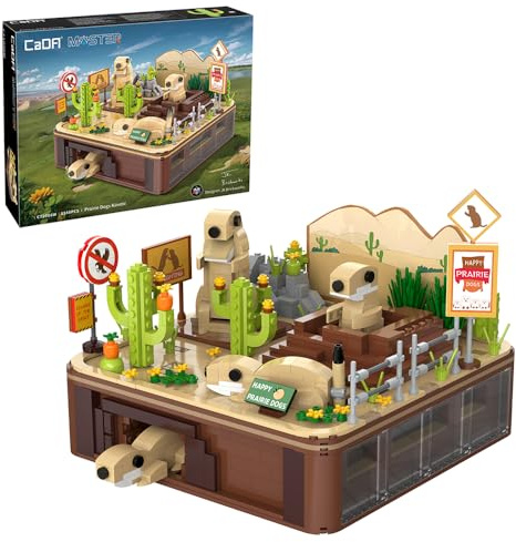 CaDA Master C71008W Technik Dynamische Landschaft von Groundhog Baustein Set, 1148 Stücke Moc Modular Gebäude Kit, Sammeln Jugendarchitektur Spielzeug Geschenke