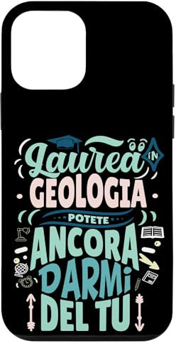 Custodia per iPhone 12 mini Gadget Divertente Regalo Scherzo Festa Laurea In Geologia