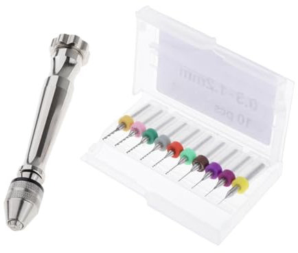 FLCPJGV Set trapano a mano Utensile rotante per creazione di gioielli Modellismo per orologi in miniatura