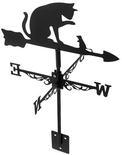 BESPORTBLE Garten Wetterfahne Edelstahl Katzen Wetterfahne Windanzeige für Hof