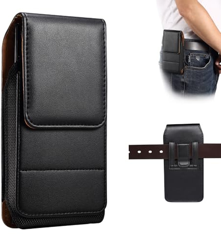 Funda de cinturón para hombre con clip para iPhone 11 Pro Max 8 Plus, 6,5 pulgadas, cierre magnético, funda para teléfono móvil con soporte para tarjeta de identificación, funda para el trabajo,