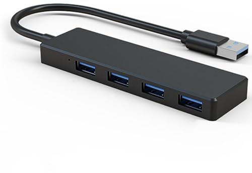 USB Hub 3.0&2.0 USB Splitter 4 Ports LBMONKEY Ultra Slim Portable Multiport Adapter with Fast Data Transfer Plug&Play USB Port Hub with 30cm Extended Cable for Mouse Keyboard Laptop PC Xbox PS5