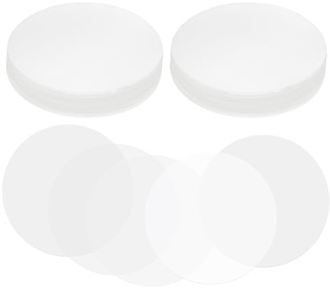PATIKIL 2.1in (54mm) Badge Film, 200 Pcs Transparent Circle Mylars Plastic Badge Protective Film for 1.7 Inch 44mm Round Badge Button Maker Supplies DIY Arts Crafts