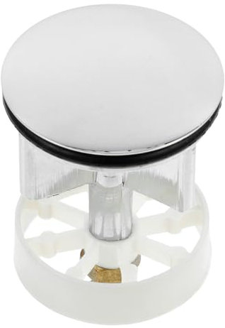 SHINEOFI Bouchon de Vidange D’évier en Cuivre 38 Mm Pop-up Écologique Acier Inoxydable, Siphon D’évier la Cuisine Salle de Bain Accessoire Pratique Réglable, Usage Quotidien