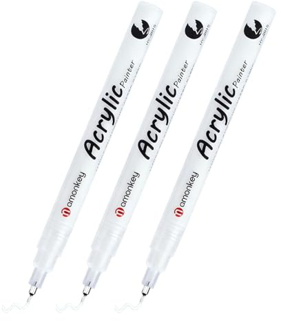 Nurila 3er-Set Gelstifte Weiß,0.5mm Gelstifte Weißfür Schwarzes Papier, Gel Stift Zum Zeichnen, Skizzieren, Highlights, Fineliner Ink Pen