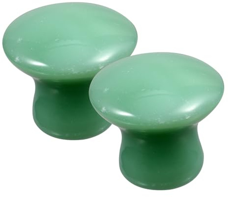 CONGARTENO Pilzförmige Gua Sha Massagegeräte 2 Stück Gesichtsroller aus Quarz für Gesichtspflege und Meditation
