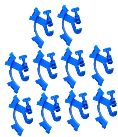 JOINPAYA 10pcs Aquarium Hose Mounting Clamps Fish Tank Water Pipe Holders Stable Tube Clips for Secure Attachment Up to Diameter Water Change Maintenance