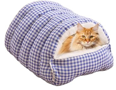 Cama para gatos, cómoda y cálida, cama de dormir para gatos, lugar de descanso para razas pequeñas a grandes, sala de estar, balcón, patio, jugar relajante, siesta de peluche