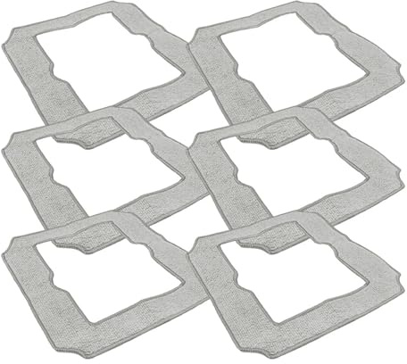 JJKSKV Compatible for Liectroux ，YW509 6Pack Mopping Pad Replacement Window Cleaning Robot Wiping Cloth Spare Part Accessories Vacuum Tool Parts Mop Replacement pad