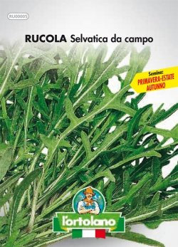 Sementi orticole di qualità l'ortolano in busta termosaldata (160 varietà) (RUCOLA SELVATICA)