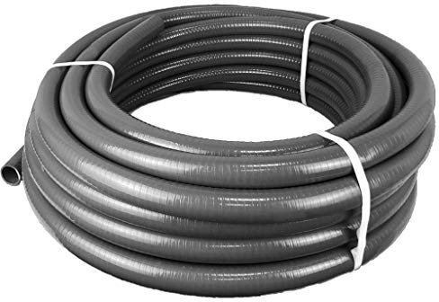 well2wellness® PVC Flexschlauch 50mm / PVC Klebeschlauch 50mm für Pool und Teich | 5m Rolle | Flexibel Teilbar | Robust | Vielseitig Einsetzbar | Formstabil