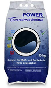 Power Universal Waschmittel 10 kg │Waschpulver für Weiß- und Buntwäsche │ Vollwaschmittel in der Großpackung │ geeignet für Color-Wäsche│ hohe Ergiebigkeit, Pulver reicht für ca. 154 Wäschen